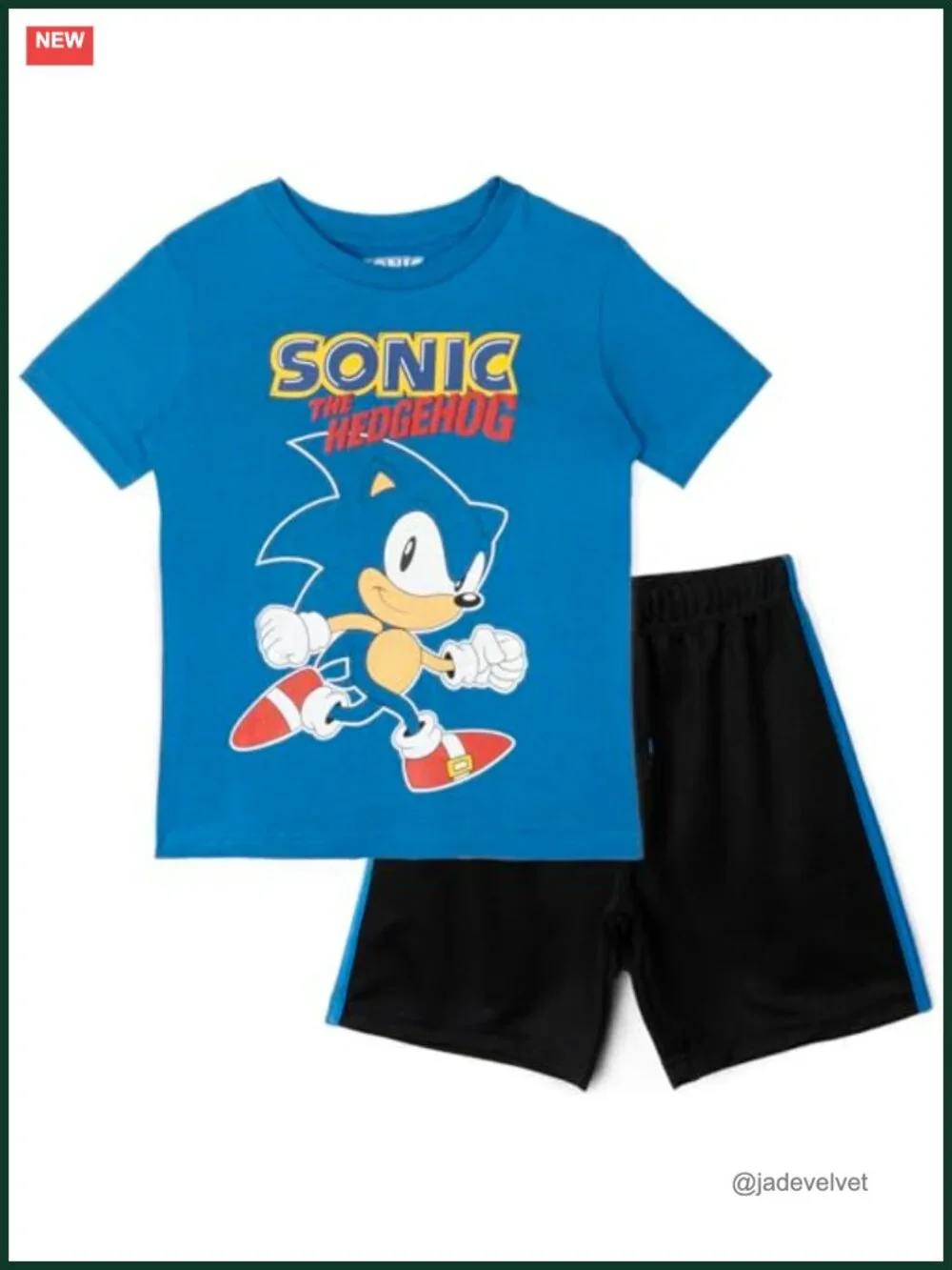Sonic the Hedgehog T-Shirt and Shorts Outfit Set Toddler Big Kid Sizes